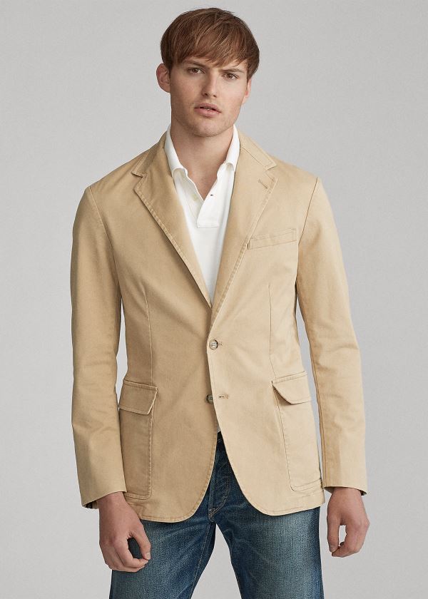 Men's Polo Ralph Lauren Unconstructed Chino Blazers | 150479HFU